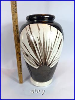 1985 San Francisco California Studio Art Pottery Large 17.5 Vase Artist Signed