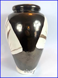 1985 San Francisco California Studio Art Pottery Large 17.5 Vase Artist Signed