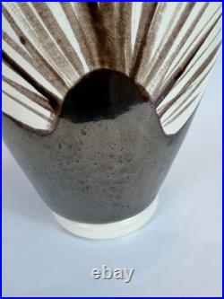 1985 San Francisco California Studio Art Pottery Large 17.5 Vase Artist Signed