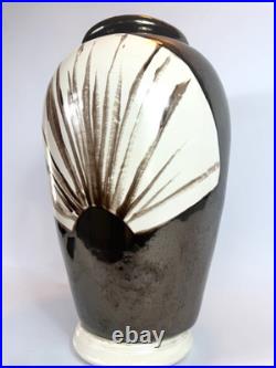 1985 San Francisco California Studio Art Pottery Large 17.5 Vase Artist Signed