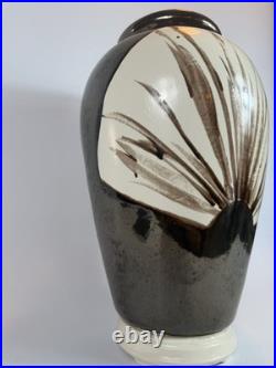 1985 San Francisco California Studio Art Pottery Large 17.5 Vase Artist Signed