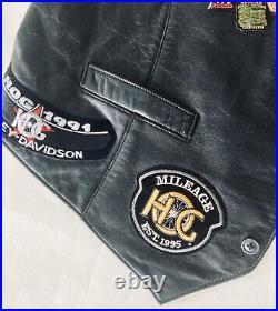 1989 Vintage Leather Motorcycle Jacket Harley Davidson San Francisco California