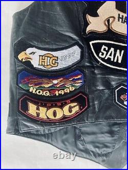 1989 Vintage Leather Motorcycle Jacket Harley Davidson San Francisco California
