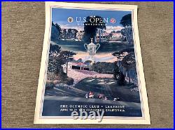 1998 US OPEN CHAMPIONSHIP GOLF POSTER 23x29 The Olympic Club San Francisco CA