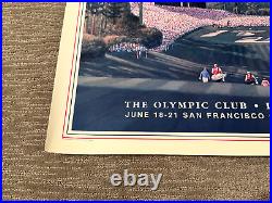 1998 US OPEN CHAMPIONSHIP GOLF POSTER 23x29 The Olympic Club San Francisco CA
