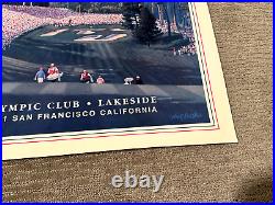 1998 US OPEN CHAMPIONSHIP GOLF POSTER 23x29 The Olympic Club San Francisco CA