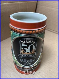 2008 San Francisco Giants 50 Oktoberfest Octoberfest Stein MLB Baseball Ceramic 2008 San Francisco Giants 50 Oktoberfest Octoberfest Stein MLB Baseball Ceramic