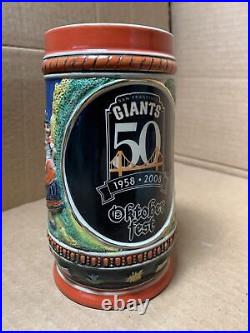 2008 San Francisco Giants 50 Oktoberfest Octoberfest Stein MLB Baseball Ceramic 2008 San Francisco Giants 50 Oktoberfest Octoberfest Stein MLB Baseball Ceramic