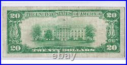 $20 1929 T1 National SAN FRANCISCO California CA Nice Problem Free Note
