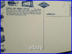 20 vintage photo POST CARDS RARE ALL FROM GRAY LINE SAN FRANCISCO CALIFORNIA 20 vintage photo POST CARDS RARE ALL FROM GRAY LINE SAN FRANCISCO CALIFORNIA