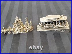 2 Ballena Bay Pewter Pieces San Francisco/bridge And Cable Car With Coa