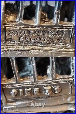 2 Ballena Bay Pewter Pieces San Francisco/bridge And Cable Car With Coa