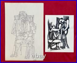 2 Original IVAN MAJDRAKOFF San Francisco Art Institute MOMA California ABSTRACT