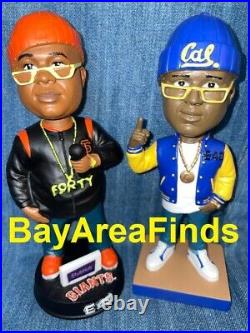 2 San Francisco Giants Cal Berkeley Bears E-40 SGA Bobblehead SF UC e40 bobble