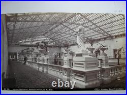 2 orig. Albumen photos I. W. Taber San Francisco Palace Hotel +Cliff House 1880s