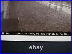 2 orig. Albumen photos I. W. Taber San Francisco Palace Hotel +Cliff House 1880s