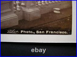 2 orig. Albumen photos I. W. Taber San Francisco Palace Hotel +Cliff House 1880s
