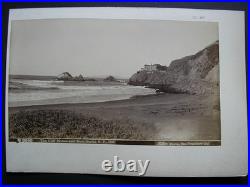 2 orig. Albumen photos I. W. Taber San Francisco Palace Hotel +Cliff House 1880s 2 orig. Albumen photos I. W. Taber San Francisco Palace Hotel +Cliff House 1880s