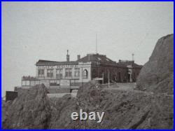 2 orig. Albumen photos I. W. Taber San Francisco Palace Hotel +Cliff House 1880s