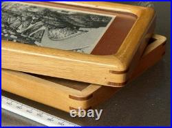 2x Martin Tang Lithographs, Franklin St and Lombard St San Francisco, California