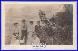 3 Postcards San Jose CA Alum Rock Park Group Picnic Hiking April 5 1908 RPPC