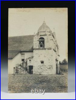 4 Early California Photographs by W. J Piatt Monterey, Carmel Mission C. 1900
