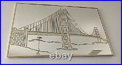 $500 Bassett Mirror Co. San Francisco Golden Gate Bridge 36 x 24 Vintage Rare