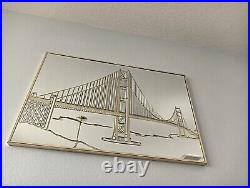 $500 Bassett Mirror Co. San Francisco Golden Gate Bridge 36 x 24 Vintage Rare