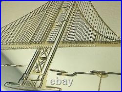$500 Bassett Mirror Co. San Francisco Golden Gate Bridge 36 x 24 Vintage Rare