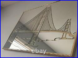 $500 Bassett Mirror Co. San Francisco Golden Gate Bridge 36 x 24 Vintage Rare