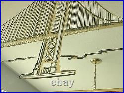$500 Bassett Mirror Co. San Francisco Golden Gate Bridge 36 x 24 Vintage Rare