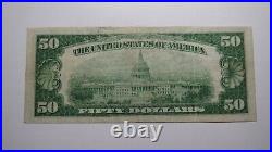 $50 1929 San Francisco California CA National Currency Bank Note Bill #13044 VF+
