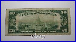 $50 1929 San Francisco California CA National Currency Bank Note Bill #13044 VF