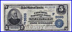 $5 1902 PB National SAN FRANCISCO California CA Beautiful Lightly Circulated