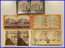 (5) Palace Hotel San Francisco California Stereoview Photographs