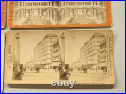 (5) Palace Hotel San Francisco California Stereoview Photographs