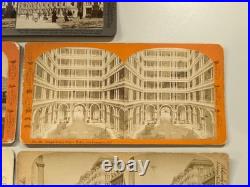 (5) Palace Hotel San Francisco California Stereoview Photographs