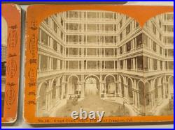 (5) Palace Hotel San Francisco California Stereoview Photographs