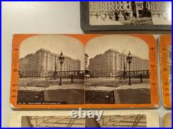 (5) Palace Hotel San Francisco California Stereoview Photographs