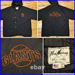 80s SF Giants Mac Murray of California Hoodie Jacket Zip Made In USA Sz Small 80s SF Giants Mac Murray of California Hoodie Jacket Zip Made In USA Sz Small