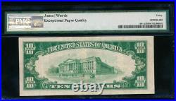 AC 1929 $10 Bank of California NA San Francisco, CA ch# 9655 PMG 30EPQ