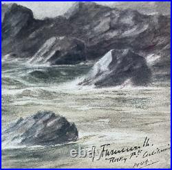 ALFRED FARNSWORTH Original Early San Francisco California Watercolor 1907 LISTED