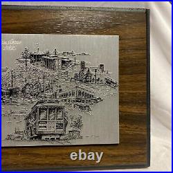 AL CIGICH Electronic Engravers San Fransisco 1981 Metal Engraving 9in x 7in