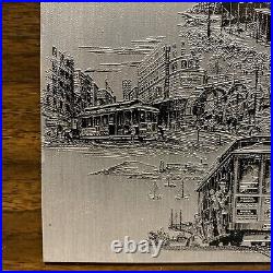 AL CIGICH Electronic Engravers San Fransisco 1981 Metal Engraving 9in x 7in