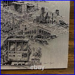 AL CIGICH Electronic Engravers San Fransisco 1981 Metal Engraving 9in x 7in