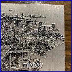 AL CIGICH Electronic Engravers San Fransisco 1981 Metal Engraving 9in x 7in