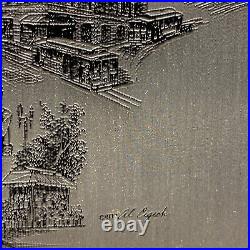 AL CIGICH Electronic Engravers San Fransisco 1981 Metal Engraving 9in x 7in