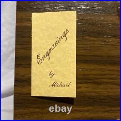 AL CIGICH Electronic Engravers San Fransisco 1981 Metal Engraving 9in x 7in