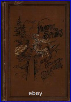 ANDERSON Mineral Springs and Health Resorts of California 1892
