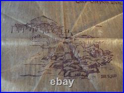ANTIQUE'Delicate Paper SOUVENIR' Art WorkJAPANESE TEA GARDENS San Francisco